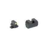 Night Fision P320 Optics Ready Stealth Series Night Sight Set, Yellow Front Ring, Black Rear, Black Finish 