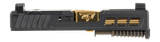 Zaffiri Precision G43 Slide, RMSC Cut, Black and Gold 