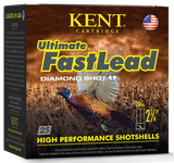 Kent Cartridge Ultimate FastLead Diamond Shot, 20GA, 2-3/4" Shotshells, 25 Rounds 