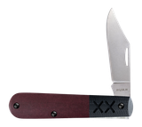 Case Crossroads Barlow, Redstone Richlite/Black G10 Handle, Stonewash S35VN Blade 