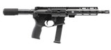 Bersa BAR9, 9MM, 8.00" Barrel, 27 Rds, M-LOK Handguard, Matte Black 