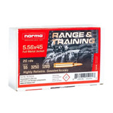 Norma Range & Training, 5.56x45 NATO, 55gr FMJ, 20 Rds 