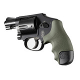 Hogue OverMolded Rubber Tamer Grip, Finger Grooves, Olive Drab Green 
