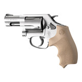 Hogue Overmolded Rubber Bantam Grip, Closed Backstrap, S&W Round Butt J-Frame Revolvers, Flat Dark Earth 