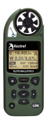 Kestrel 5700 Elite Weather Meter with Applied Ballistics, Elite Ballistics, Green Finish 