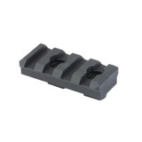 Noveske M-LOK 4 Slot 1913 Section, Hard Coat Anodized Aluminum Rail, Black 
