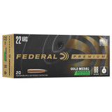 Federal Gold Medal, 22 ARC, 88 Grain Sierra Tipped MatchKing, 20 Round Box 