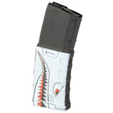 Mission First Tactical MFT Extreme Duty Magazine, Magazine, 30 Rds, Shark Graphic, Black/White Polymer 