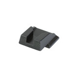 AmeriGlo Specialty Rear, Serrated Square-Notch Rear Sight, Black 