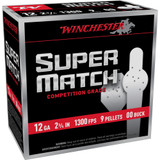 Winchester Super Match, 12 Gauge, 2 3/4" Shells, 00 Buck, 9 Pellets 
