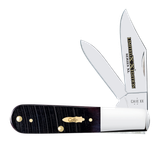 Case Limited Edition XX Series XL Sawcut Jig Purple Bone Barlow Pocket Knife, Mirror-Polished Tru-Sharp Stainless Steel Blades, Made in USA 