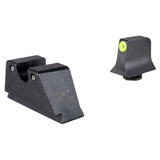 Trijicon HD XR Night Sights, Fits Glock Standard Frame Models, Green Tritium Yellow Front, Black U-Notch Rear, Black Finish 