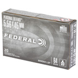 Federal Tactical Bonded Personal Defense, 5.56 NATO 64gr Bonded Soft Point, 20rd Box 