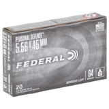 Federal Tactical Bonded Personal Defense, 5.56 NATO 64gr Bonded Soft Point, 20rd Box 