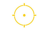 Holosun EPS Core, Gold Dot, Enclosed Pistol Sight, 2 MOA Dot and 32 MOA Circle, RMSc Footprint, Anodized Finish, Black 