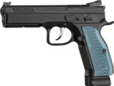 CZ 75 Shadow 2 OR, 9MM, 4.89" Barrel, 17 Rds, Blue Grips - 806703912516 