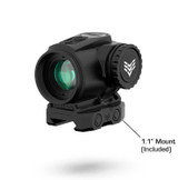 Swampfox Optics Raider, Bullet Rise Compensation (BRC), 6 MOA Dot, Red/Green Illumination 