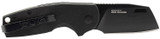 S.O.G Stout SJ, Folding Clip Point, Stonewashed Cryo D2 Steel, Black Textured G10 Handle 