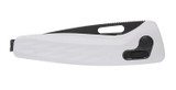 S.O.G One-Zero XR, 3.10" Folding Plain Black Chrome Cryo CPM S35VN Steel Blade, White Sculpted Aluminum Handle 