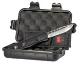 Cobratec Medium CTK-1, 3" Drop Not Serrated, D2 Steel, Black 