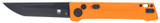 CobraTec Knives Inferno, 3.50" Tanto Blade, Blaze Orange Handle 