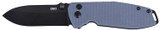 Columbia River Squid XM, 2.95" Blade, Gray G10 Handle, Black Oxide Finish 
