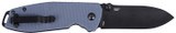 Columbia River Squid XM, 2.95" Blade, Gray G10 Handle, Black Oxide Finish 
