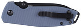 Columbia River Squid XM, 2.95" Blade, Gray G10 Handle, Black Oxide Finish 
