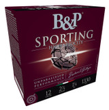 B&P 12B8SCH8 Sporting Clay, 12 Gauge, 2.75" Barrel, 25 Rds, Gold 