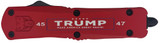 Cobratec Trump 45/47 OTF, 3" Blade, Red, USA Flag 