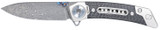 CobraTec Knives Emperor, Damascus VG-10, 3.00" Blade, Carbon Fiber/SS Handle 