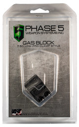 Phase 5 Tactical Lo Pro, Gas Block, Clamp Style, Mag Phosphate 