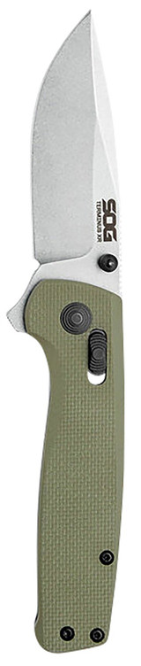 S.O.G Terminus XR, 2.95" Folding Clip Point, Olive Drab Textured G10 Handle, Stonewashed BD1 Steel Blade 