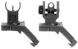 Aim Sports MT45FS, AR-15 45 Degree Low Profile Flip-Up Sight Set, Black Anodized 