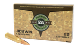 Patriot Sports .308 Win 147gr Full Metal Jacket, 20 Cartridges 