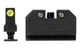 Tapco Tritium Sight TAP22039, Optic Ready Height Glock MOS, Black Steel 