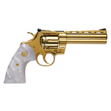 Colt Python, .357 Magnum, 5.00" Barrel, 6 Rds, 24K Gold - 850050514770 Colt Python, .357 Magnum, 5.00" Barrel, 6 Rds, 24K Gold - 850050514770
