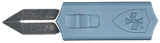 Templar Knife Sentinel Money Clip, Side-Slider OTF Dagger, Blue Anodized Aluminum 