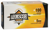 Armscor Precision, 9MM Luger, 115 GR Full Metal Jacket, 100 Rds 