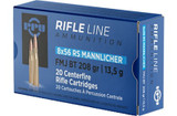 Prvi Partizan Rifle Line 8x56 RS Mannlicher, 208gr FMJ-BT, 20 Centerfire Rifle Cartridges 