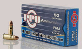 Prvi Partizan PPH765P, 7.65mm Parabellum (.30 Luger), 93gr FMJ, 50 Rounds 