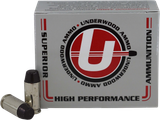 Underwood Ammo 40 S&W 200gr Black Cherry Coated Hard Cast Flat Nose, 20 Rds 