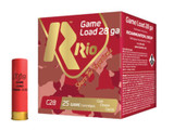 Rio Ammunition Heavy Field Game Load, 28 Gauge, 2.75" Shell, 1 oz #7.5 Shot, 25 Rds/Box 