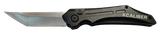 Xcaliber Switch Blade, 3.50" Folding Tanto Plain D2 Steel Blade, 4.75" Black Aluminum Handle 