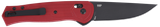 CRKT Sero, EDC Folding Knife, 3.02" S35VN Black TiNi Blade, Red Textured GRN Handle 