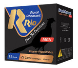 Rio Royal Pheasant MGN, 12 Gauge, 3" Shell, 1 3/8 oz #5 Shot, 25 Game Cartridges 