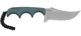 CRKT Minimalist Persian Fixed Blade Knife, 2.76" Plain Edge, Green Handle 