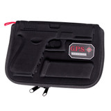 GPS Molded, Custom Glock Pistol Case w/ Double Locking Zippers, Black 