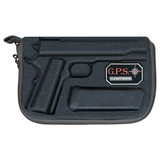 GPS Molded, Custom Glock Pistol Case w/ Double Locking Zippers, Black 