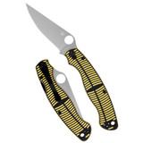Spyderco Military 2 Salt, 4.00" Blade, Yellow/Black G-10 Handle, Satin MagnaCut Blade, Black Hardware 